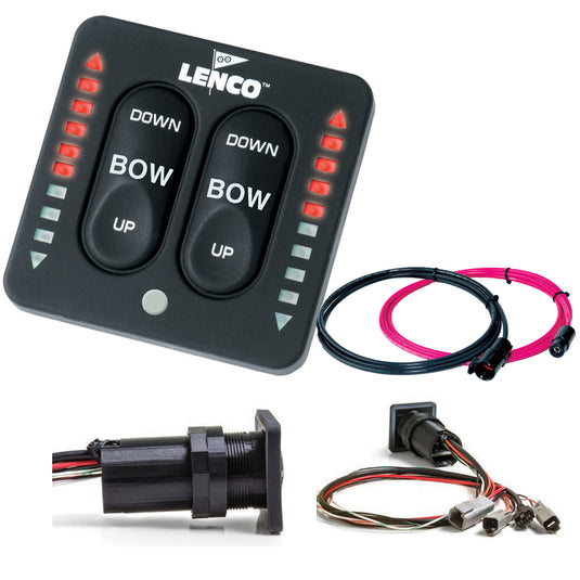 Lenco LED Indicator Integrated Tactile Switch Kit wPigtail fDual Actuator Systems 15171001