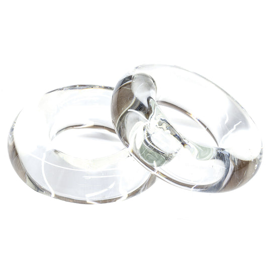 Tigress Glass Outrigger Rings  Pair 88650