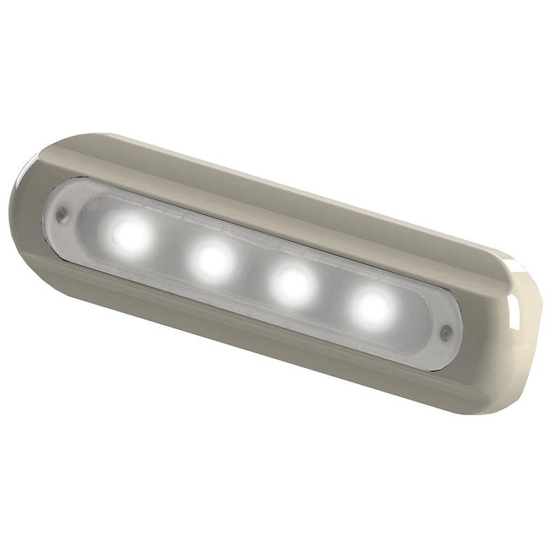 Load image into Gallery viewer, TACO 4LED Deck Light  Flat Mount  White Housing F388800W1
