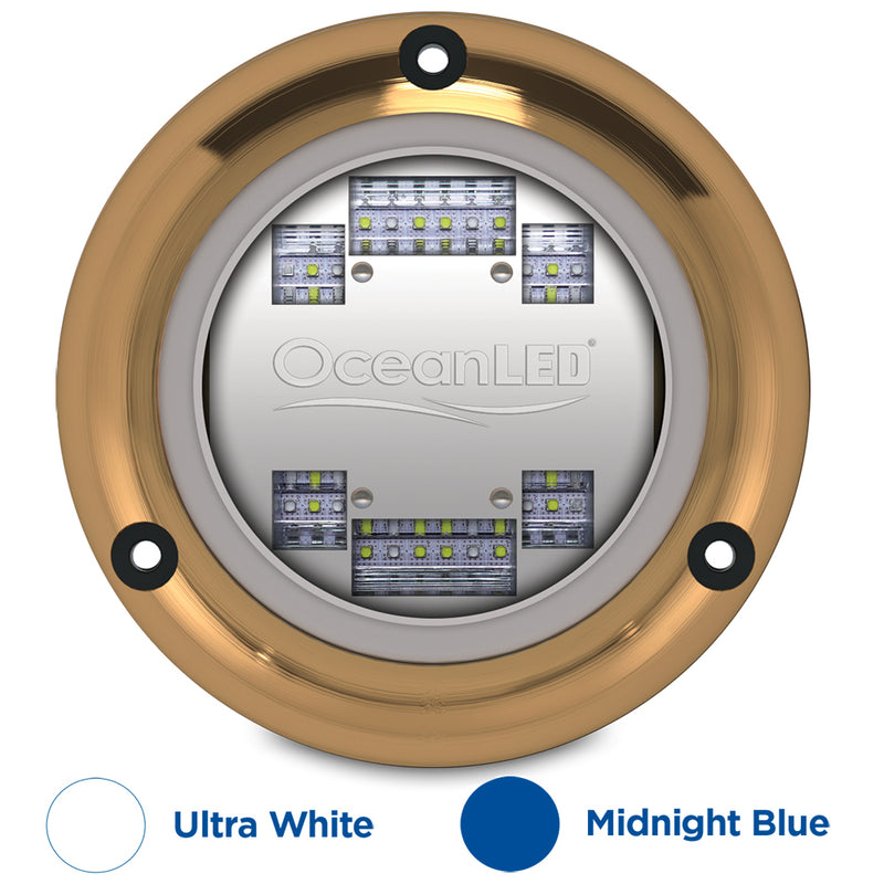 Load image into Gallery viewer, OceanLED Sport S3124s Underwater LED Light  Ultra WhiteMidnight Blue 012103BW
