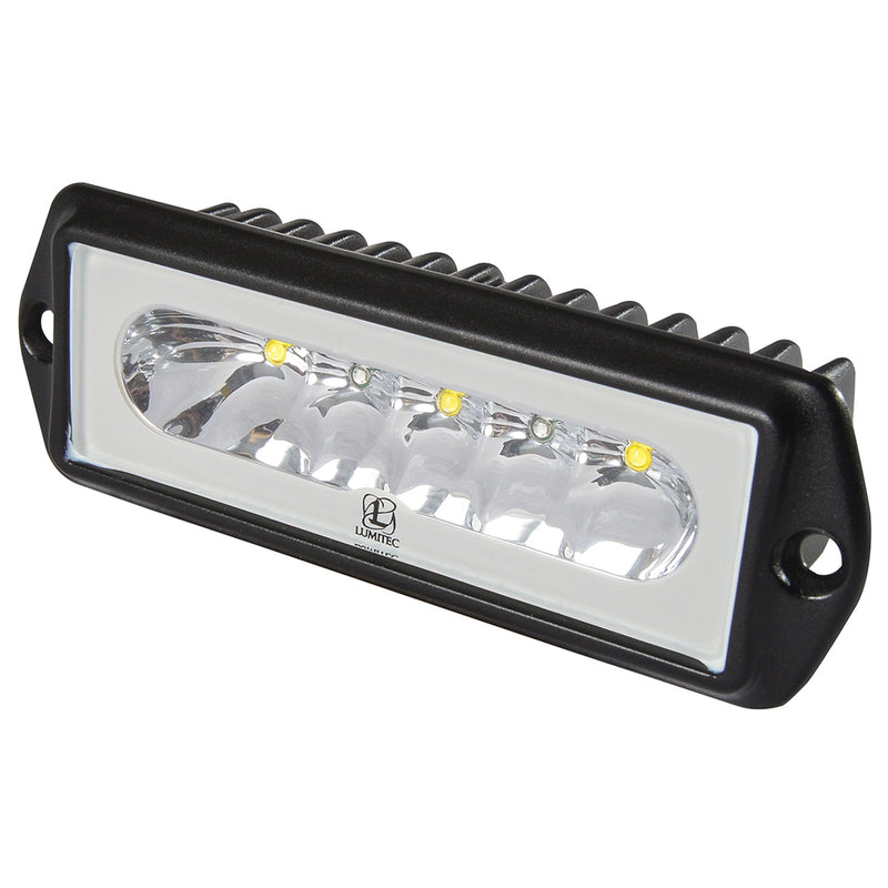 Load image into Gallery viewer, Lumitec Capri2  Flush Mount LED Flood Light  Black Housing  2Color WhiteBlue Dimming 101186
