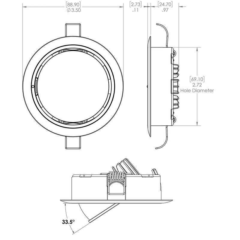 Load image into Gallery viewer, Lumitec Mirage Positionable Down Light  Spectrum RGBW Dimming  White Bezel 115127
