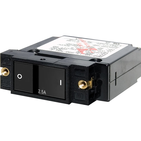 Blue Sea 7399 ASeries Flat Rocker Circuit Breaker  Single Pole  25A 7399