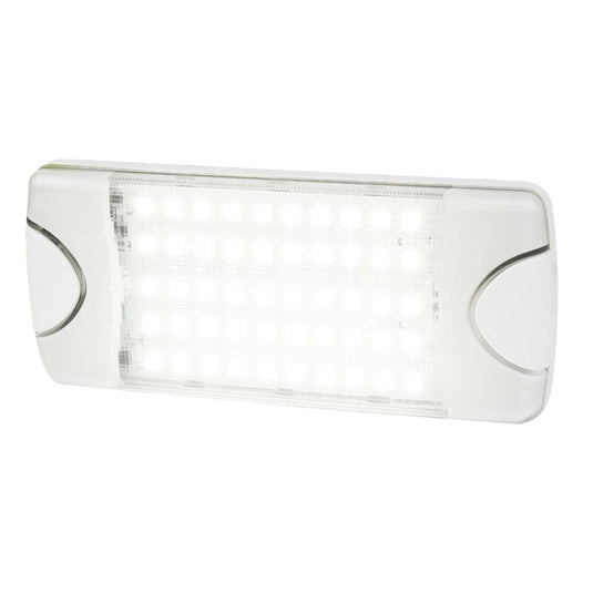Hella Marine DuraLED 50 Low Profile InteriorExterior Lamp  White LED Spreader Beam 980629001