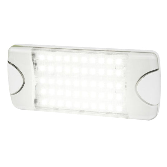 Hella Marine DuraLED 50 Low Profile InteriorExterior Lamp  Wide White Spreader Beam 980629501