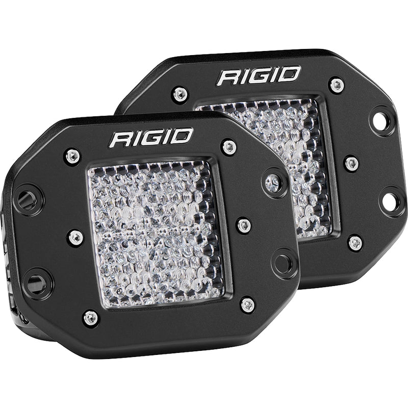 Load image into Gallery viewer, RIGID Industries DSeries PRO  Flush Mount  Diffused  Pair  Black 212513
