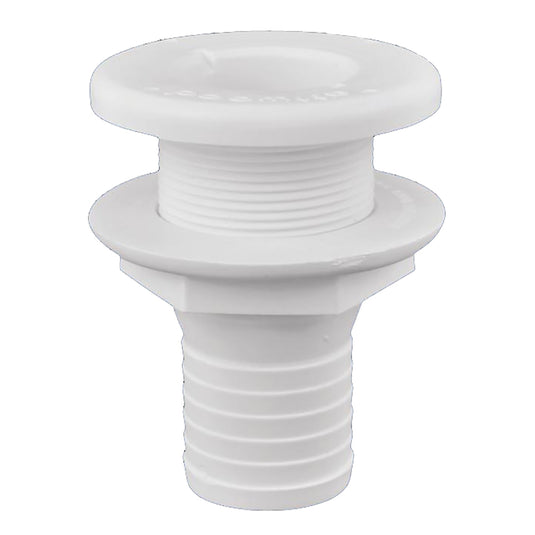 Attwood Plastic ThruHull Fitting  112  White 38753