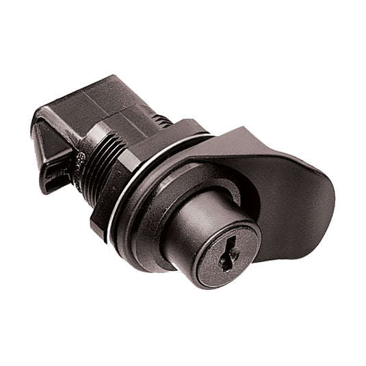Southco Keylocking FlushKnob Latch  Black Plastic 93303