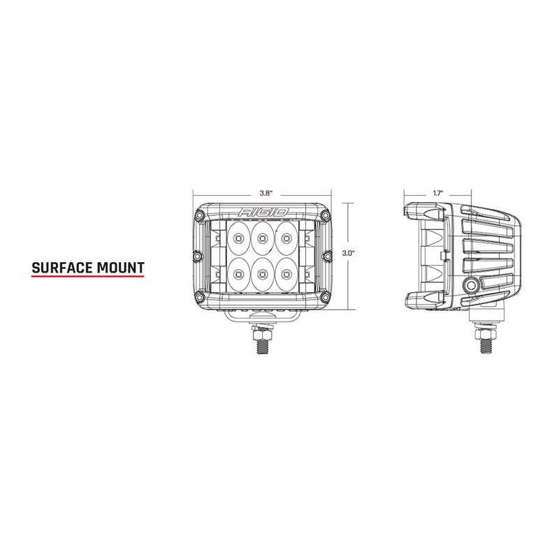 Load image into Gallery viewer, RIGID Industries DSS PRO Flood LED Surface Mount  Pair  White 862113
