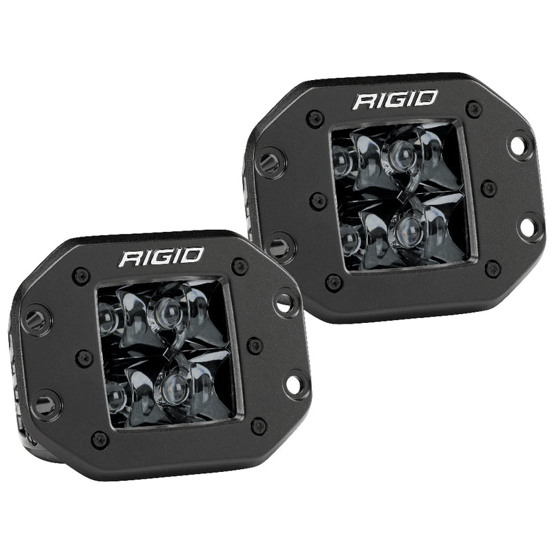 Load image into Gallery viewer, RIGID Industries DSeries PRO Flush Mount  Spot LED  Midnight Edition  Pair  Black 212213BLK
