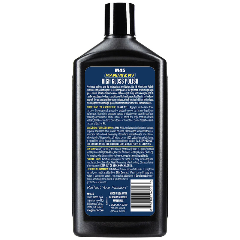 Load image into Gallery viewer, Meguiars BoatRV Polish  Gloss Enhancer  Case of 6 M4516CASE
