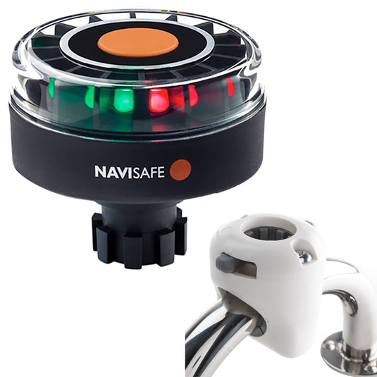 Navisafe Navilight Tricolor 2NM wNavibolt Base  Rail Mount  White 342KIT3