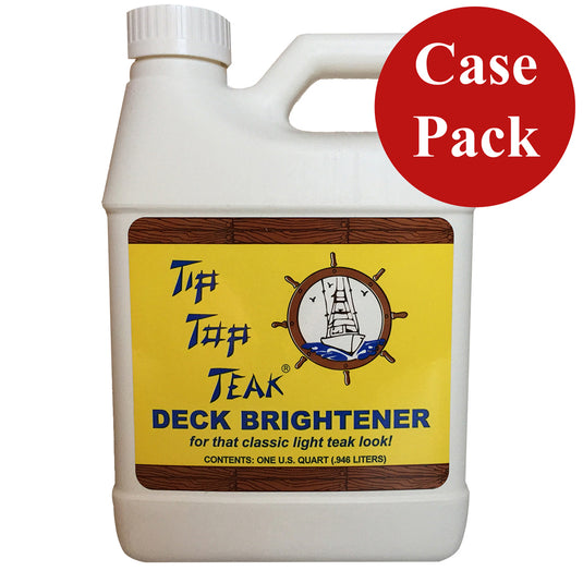 Tip Top Teak Tip Top Teak Deck Brightener  Quart  Case of 12 TB 3001CASE