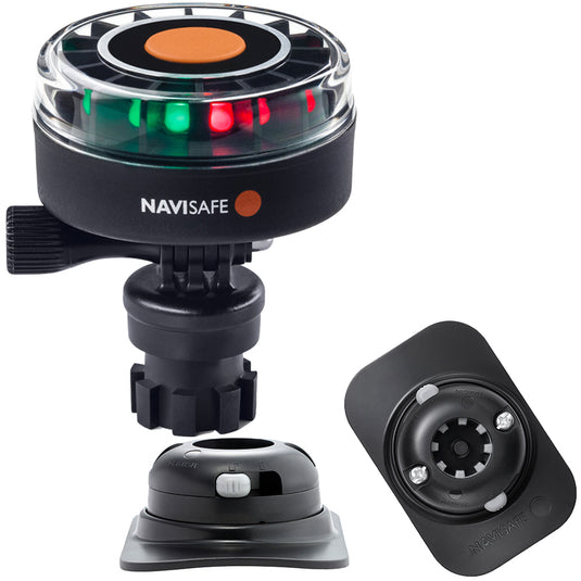 Navisafe Navilight 2NM Tricolor wNavimount Base  RIB Mount  Black 340KIT2