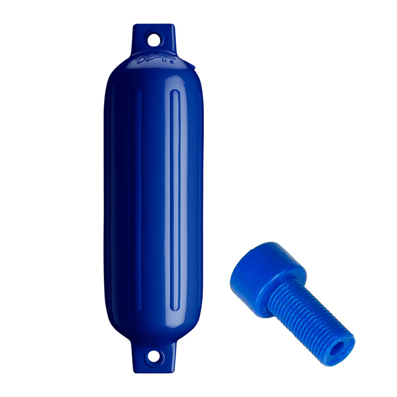 Load image into Gallery viewer, Polyform G3 Twin Eye Fender 55 x 19  Cobalt Blue wAdapter G3 COBALT BLUE WAIR ADAPTER
