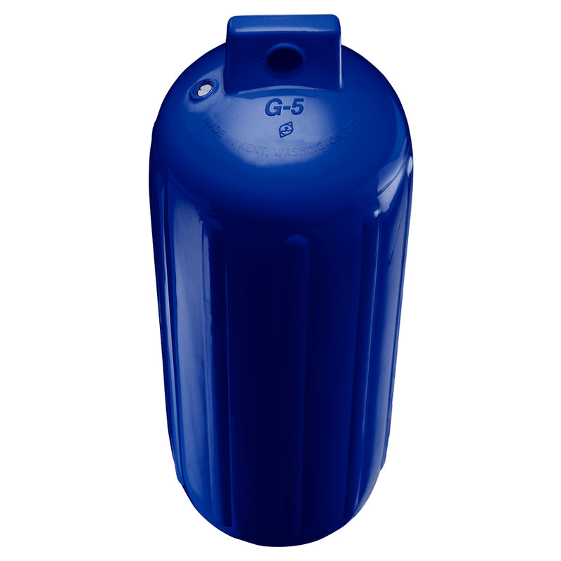 Load image into Gallery viewer, Polyform G5 Twin Eye Fender 88 x 268  Cobalt Blue wAdapter G5 COBALT BLUE WAIR ADAPTER
