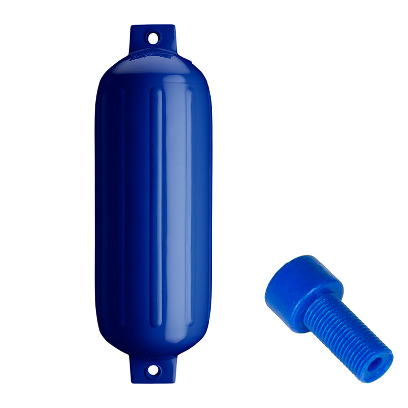 Load image into Gallery viewer, Polyform G5 Twin Eye Fender 88 x 268  Cobalt Blue wAdapter G5 COBALT BLUE WAIR ADAPTER
