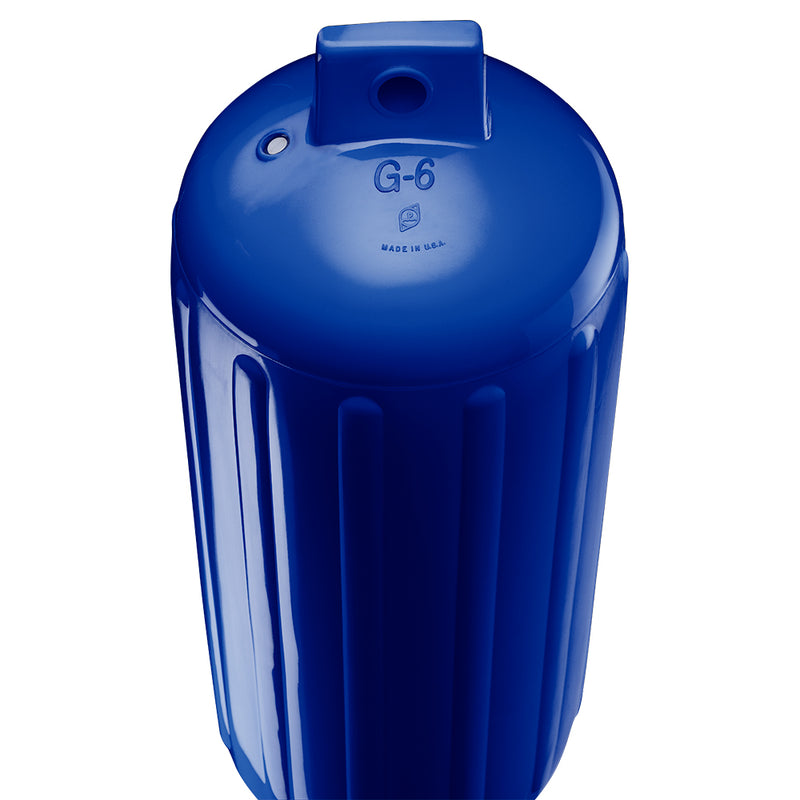 Load image into Gallery viewer, Polyform G6 Twin Eye Fender 11 x 30  Cobalt Blue wAdapter G6 COBALT BLUE WAIR ADAPTER
