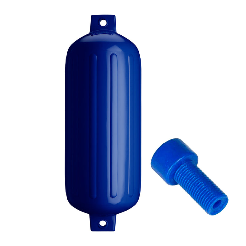 Load image into Gallery viewer, Polyform G6 Twin Eye Fender 11 x 30  Cobalt Blue wAdapter G6 COBALT BLUE WAIR ADAPTER
