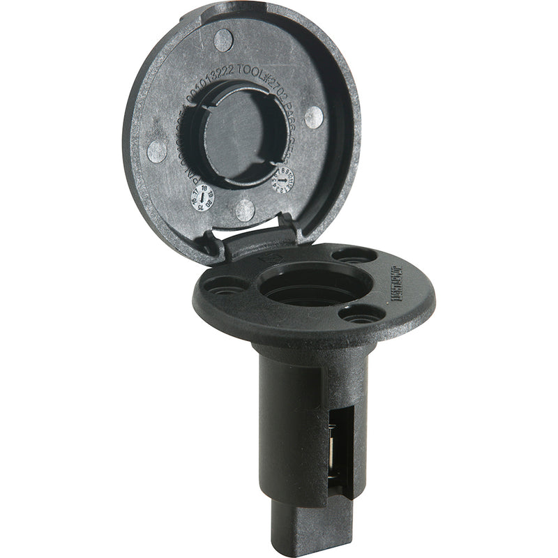 Load image into Gallery viewer, Attwood LightArmor PlugIn Base  2 Pin  Black  Round 910R2PB7
