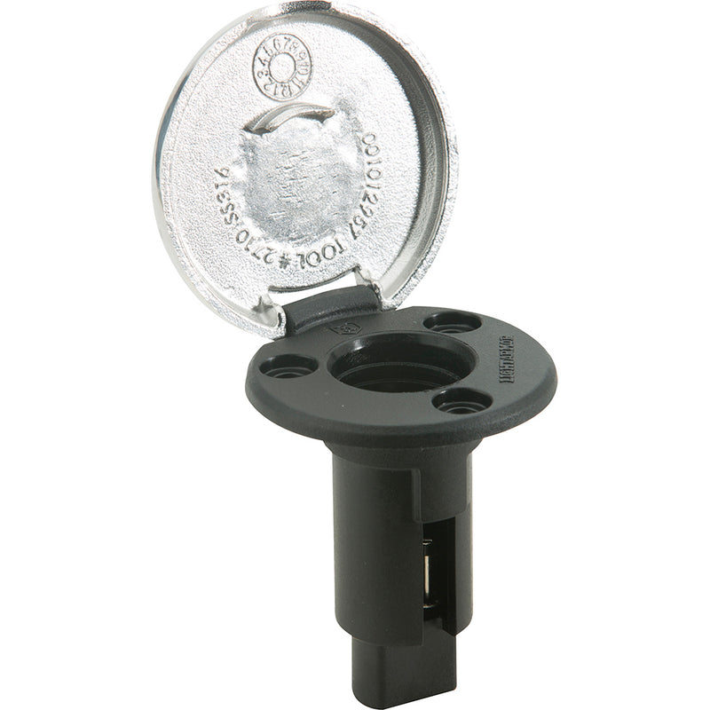 Load image into Gallery viewer, Attwood LightArmor PlugIn Base  2 Pin  Stainless Steel  Round 910R2PSB7
