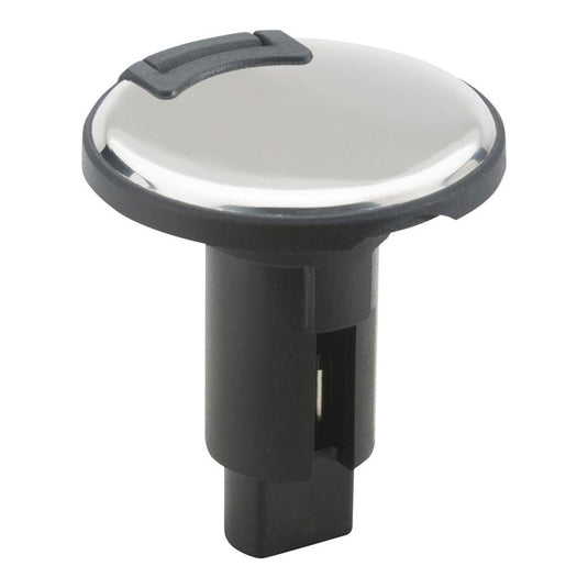Attwood LightArmor PlugIn Base  2 Pin  Stainless Steel  Round 910R2PSB7