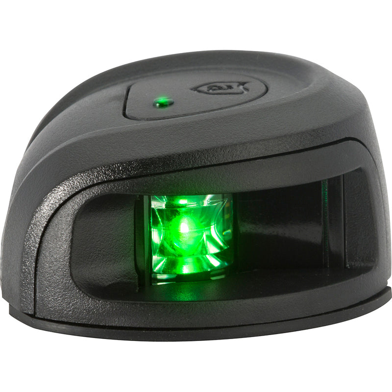 Load image into Gallery viewer, Attwood LightArmor Deck Mount Navigation Light  Black Composite  Starboard green  2NM NV2012PBG7
