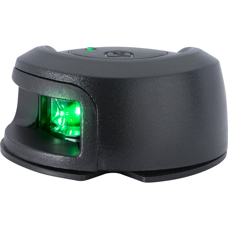 Load image into Gallery viewer, Attwood LightArmor Deck Mount Navigation Light  Black Composite  Starboard green  2NM NV2012PBG7
