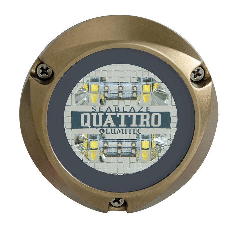Load image into Gallery viewer, Lumitec SeaBlaze Quattro LED Underwater Light  Dual Color  WhiteBlue 101511

