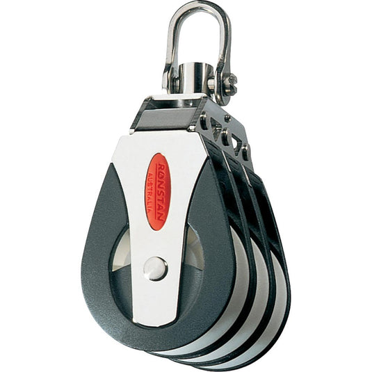 Ronstan Series 40 All Purpose Block  Triple  Swivel Head RF41300