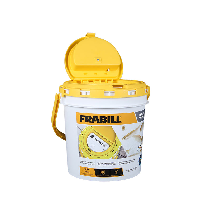 Load image into Gallery viewer, Frabill Dual Fish Bait Bucket wAerator BuiltIn PMC4825
