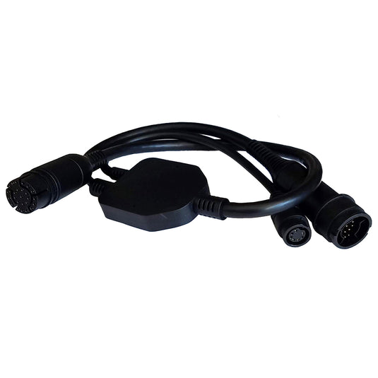 Raymarine Adapter Cable 25Pin to 25Pin  7Pin  YCable to RealVision  Embedded 600W Airmar TD to Axiom RV A80491
