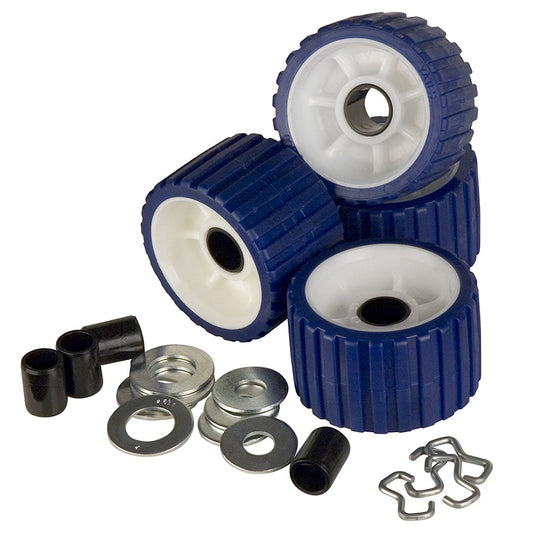 CE Smith Ribbed Roller Replacement Kit  4Pack  Blue 29320