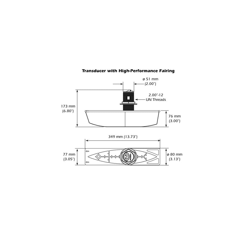 Load image into Gallery viewer, Airmar B785CM CHIRP Bronze ThruHull wFairing Block  600W B785CMMM
