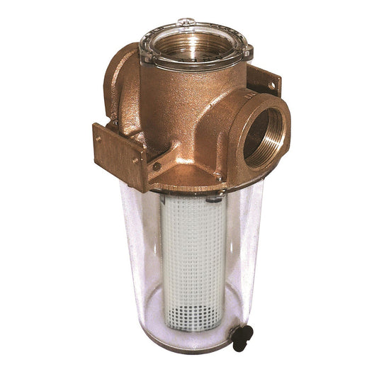 GROCO ARG1000 Series 1 Raw Water Strainer wNonMetallic Plastic Basket ARG1000P