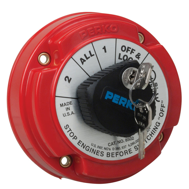 Load image into Gallery viewer, Perko Medium Duty Battery Selector Switch wKey Lock 8502DP
