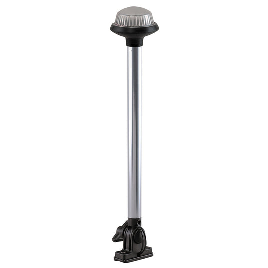 Perko Fold Down AllRound Frosted Globe Pole Light  Vertical Mount  White 1637DP0CHR
