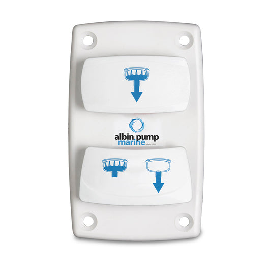 Albin Group Marine Control Silent Electric Toilet Rocker Switch 0766025