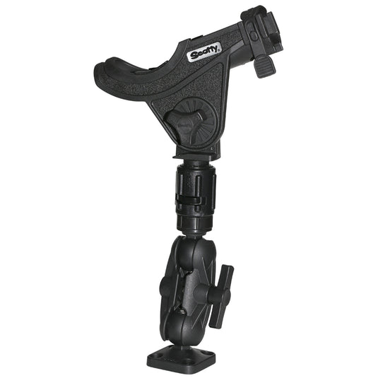 Scotty 162 15 Ball Mount wGear Head Post  241 Side Deck Mount 0162
