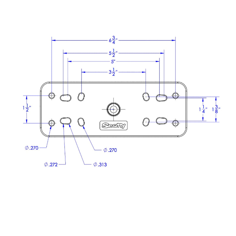 Load image into Gallery viewer, Scotty 163 15 Ball Mount wFishfinder  Universal Mounting Plate 0163
