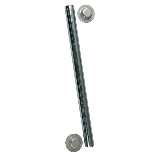 CE Smith Package Roller Shaft 12 x 614 wCap Nuts  Zinc 10701A