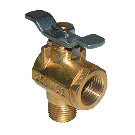 GROCO 12 NPT 90 Bronze Fuel Valve FV590