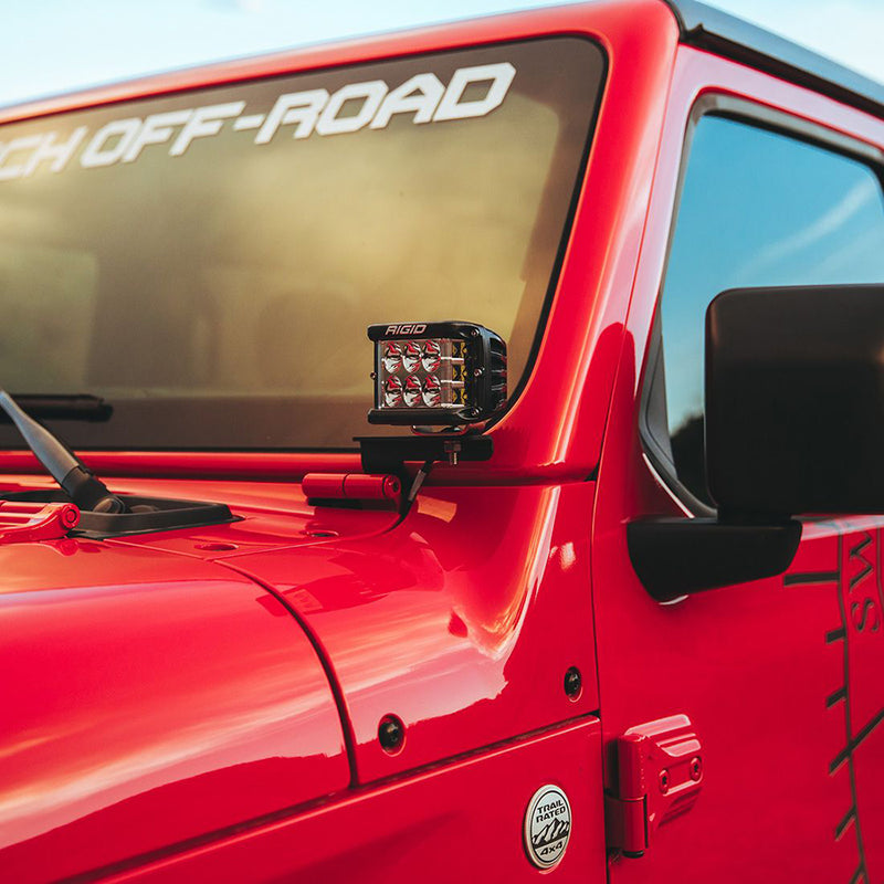 Load image into Gallery viewer, RIGID Industries 2018 Jeep Wrangler JL APillar Mount f2 DSeries DSS SRM or Ignite Lights 41659
