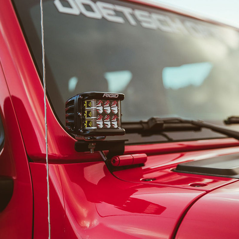 Load image into Gallery viewer, RIGID Industries 2018 Jeep Wrangler JL APillar Mount f2 DSeries DSS SRM or Ignite Lights 41659
