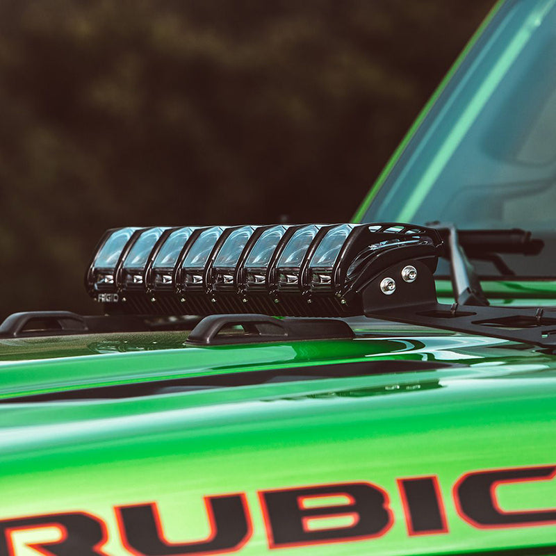 Load image into Gallery viewer, RIGID Industries 2018 Jeep Wrangler JL Adapt Hood Mount f20 Adapt Lightbar 41665
