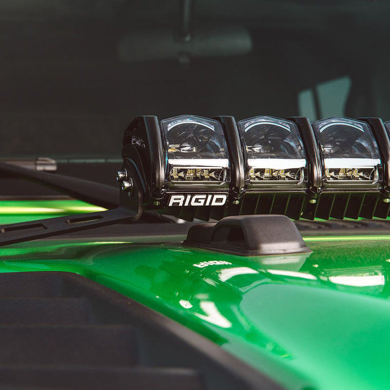 Load image into Gallery viewer, RIGID Industries 2018 Jeep Wrangler JL Adapt Hood Mount f20 Adapt Lightbar 41665
