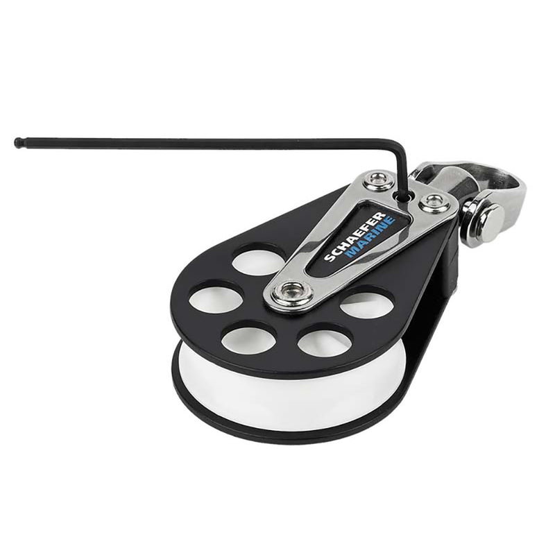 Load image into Gallery viewer, Schaefer Single Aluminum Block  51mm Sheave 50405
