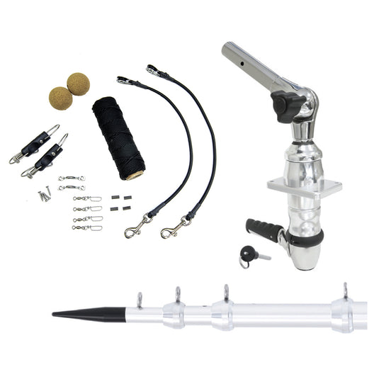 Tigress XD Top Mount System  15  Silver Outriggers Elite Rigging Kit 88824