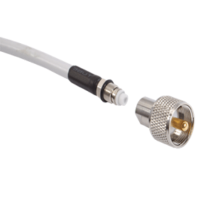 Shakespeare PL259ER ScrewOn PL259 Connector fCable wEasy Route FME MiniEnd PL259ER