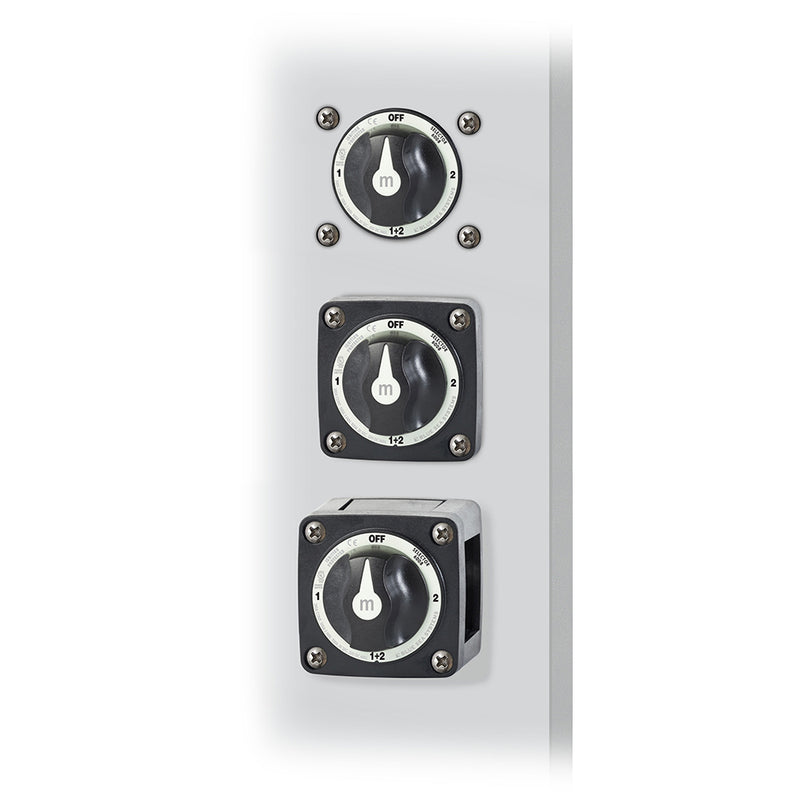 Load image into Gallery viewer, Blue Sea 6008200 mSeries Selector 3 Position Battery Switch  Black 6008200

